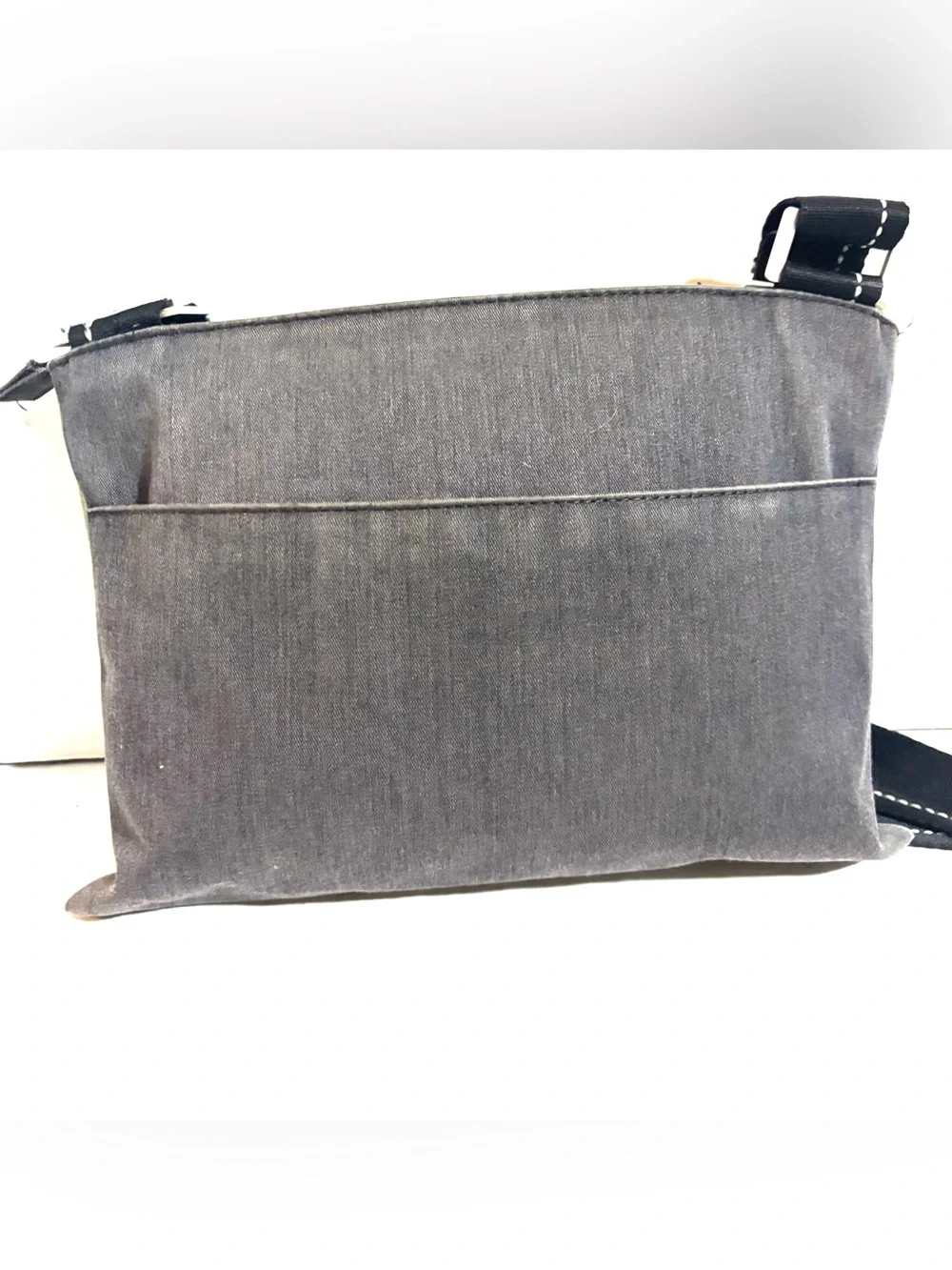 Sherpani unisex Black Gray Messenger Crossbody Bag